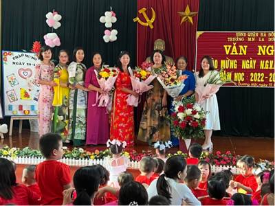 CHƯƠNG TRÌNH Kỷ niệm 40 năm ngày Nhà giáo Việt Nam (20/11/1982-20/11/2022), tuyên dương các điển hình tiên tiến, nhà giáo tiêu biểu trường Mầm non La Dương Năm 2022.
